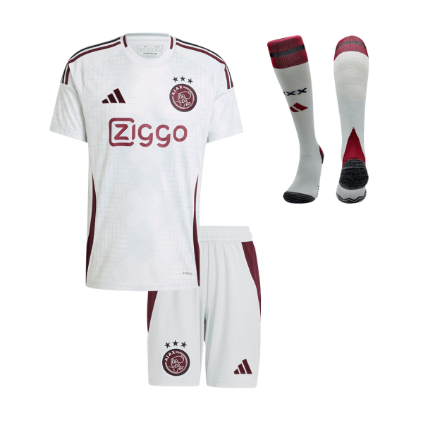 Ajax Third Away Kids Soccer Jerseys Full Kit 2024/25