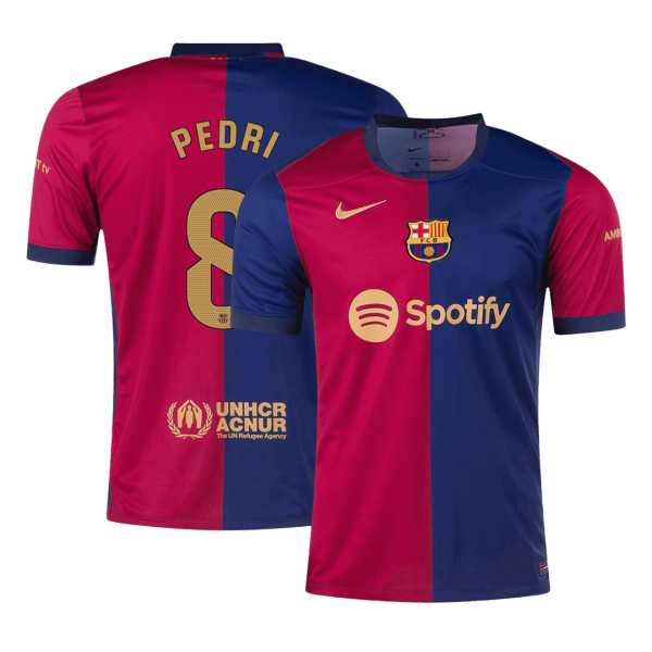 PEDRI #8 Barcelona Home Soccer Jersey 2024/25